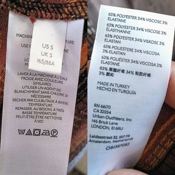 Anthropologie Maeve Striped black/brown Motif Wrap Maxi Dress - Picture 9 of 9